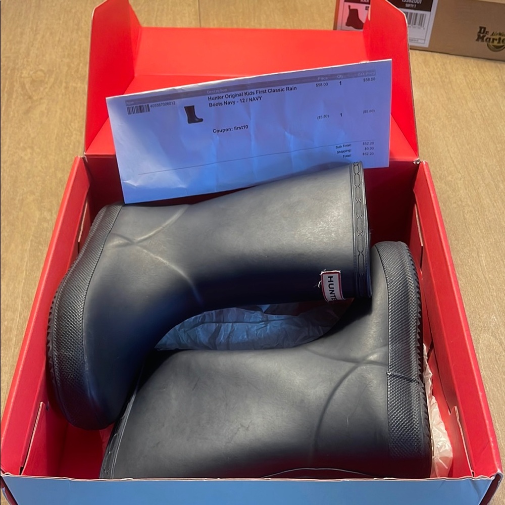 Hunter Kids Boots - Navy